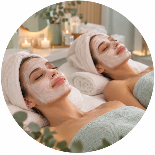 Duo gelaatsverzorging 75 min.  € 155