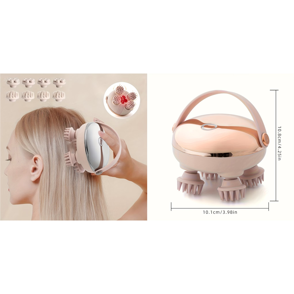 Elektrische hoofdmassage toestel Zilver