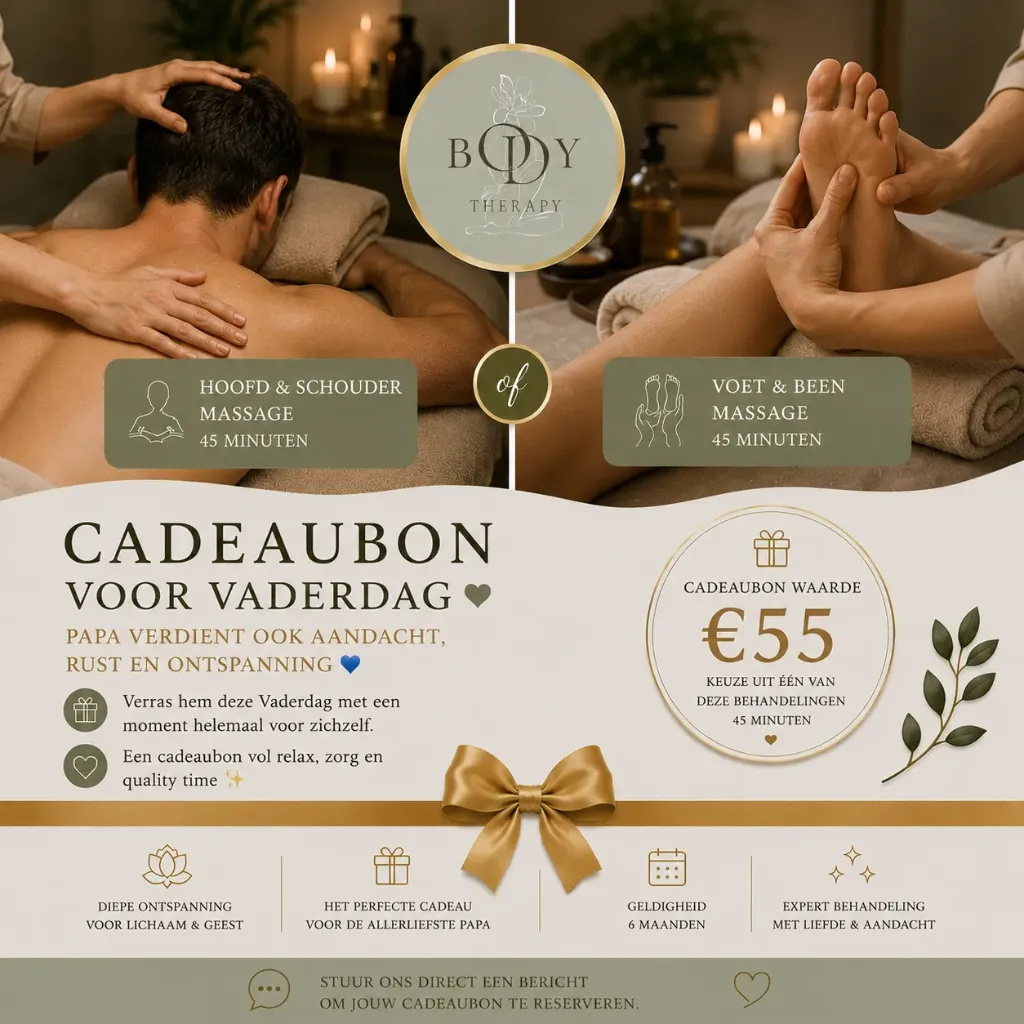 Cadeaubon Actie voor VADERDAG 55 €